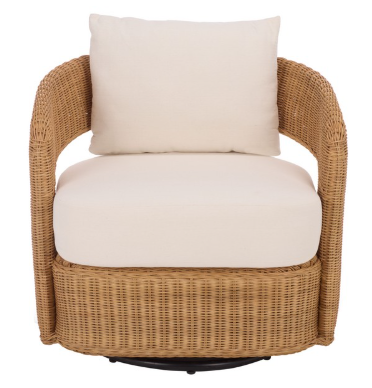 Leanna Swivel Chair — Natural — Accent Chairs