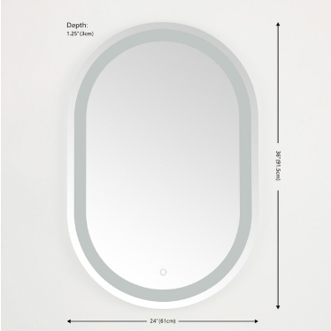Crosby LED Mirror — Silver — Mirrors