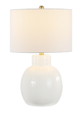 Syra Table Lamp — Ivory — Table Lamps