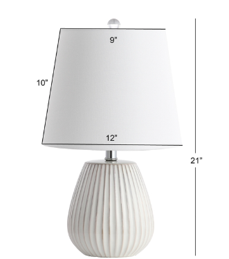 Kole Table Lamp — White (Set of 2) — Table Lamps