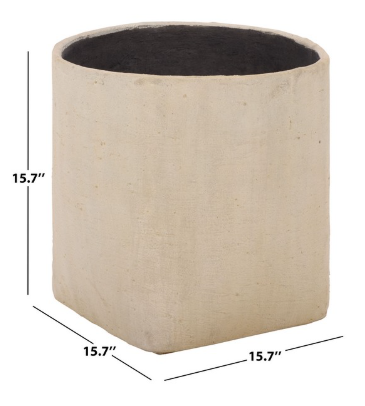 Cana Square Planter Pot — Beige — Planters