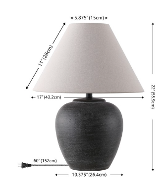 Lucila Table Lamp — Black — Table Lamps