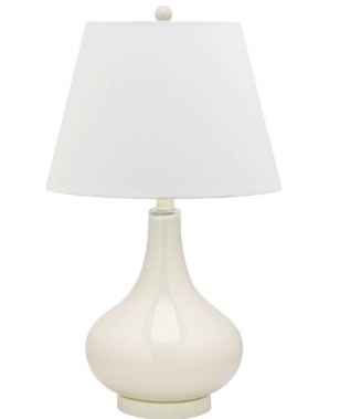 Amy Gourd Lamp — White (Set of 2) — Table Lamps