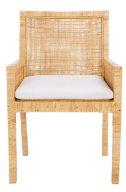 Tojo Accent Chair W/ Cushion — Natural — Accent Chairs