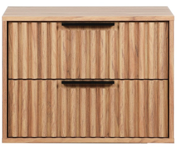 Lylia 2 Drawer Floating Nightstand — Oak — Nightstands
