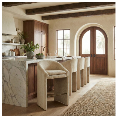 Kagan Chenille Barstool — Taupe — Barstools