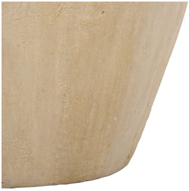 Cana Large Pedestal Planter — Beige — Planters