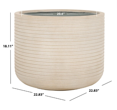 Nardo Large Planter Pot — Beige — Planters