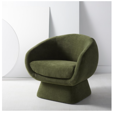 Kiana Modern Accent Chair — Olive Green — Accent Chairs