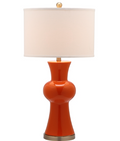 Lola Column Lamp — Orange (Set of 2) — Table Lamps