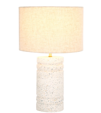 Azalea Table Lamp — White Terrazzo — Table Lamps