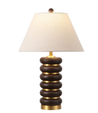 Arani Resin / Metal Table Lamp — Dark Brown — Table Lamps