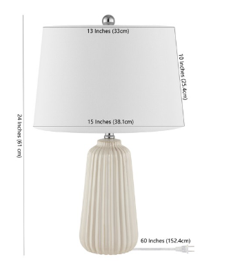 Sawyer Table Lamp — Ivory — Table Lamps