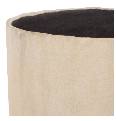 Cana Large Square Planter Pot — Beige — Planters