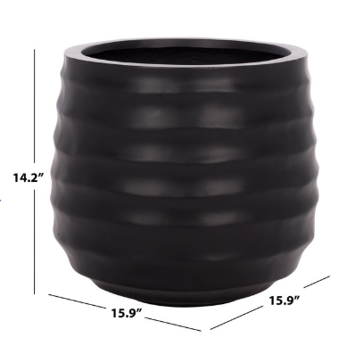 Marta Planter Pot — Black — Planters