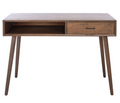 Remy 1 Drawer Writing Desk — Brown — Desks