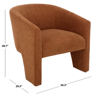 Lahela Accent Chair — Terracotta — Accent Chairs