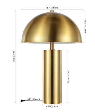 Iria Table Lamp — Gold — Table Lamps