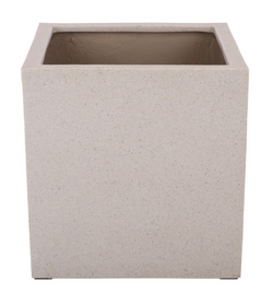 Marcy Low Wide Planter — Beige — Planters