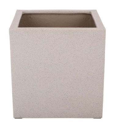 Marcy Low Wide Planter — Beige — Planters