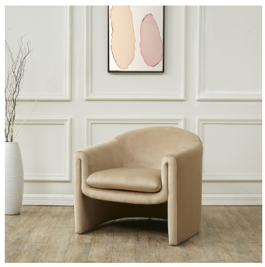 Laylette Accent Chair — Light Brown — Accent Chairs