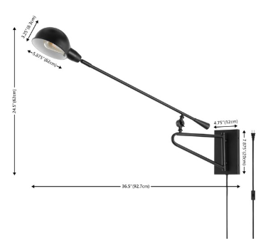 Moxley Wall Sconce — Black — Wall Sconces