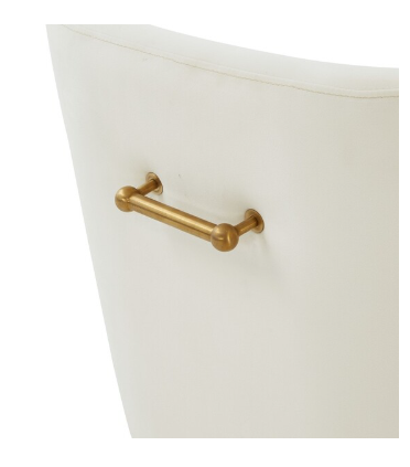 Jakob Adjustable Swivel Desk Chair — Cream — Office Chairs