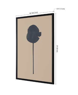 Shadow Of A Dandelion Framed Wall Art — Black — Wall Art