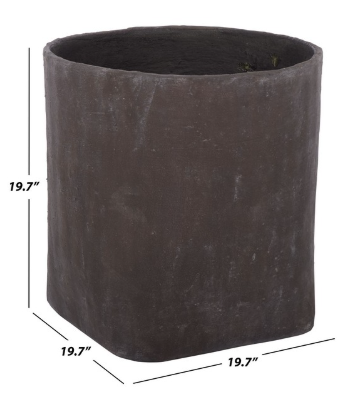 Cana Large Square Planter Pot — Brown — Planters