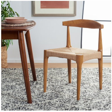 Dagney Woven Dining Chair — Walnut Body — Dining Chairs