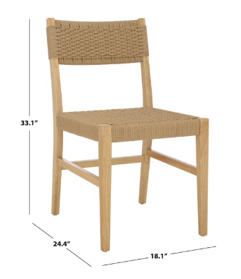 Dutton Woven Dining Chair — Natural — Dining Chairs