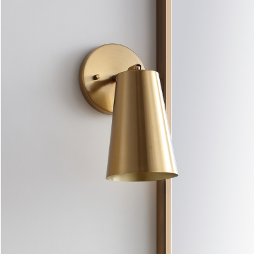 Leonardo Wall Sconce — Brass Gold — Wall Sconces
