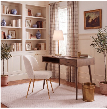 Remy 1 Drawer Writing Desk — Brown — Desks