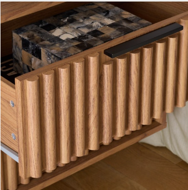 Lylia 2 Drawer Floating Nightstand — Oak — Nightstands