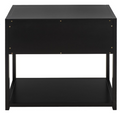 Large Sadie 1 Drawer 1 Shelf Nightstand — Black — Nightstands