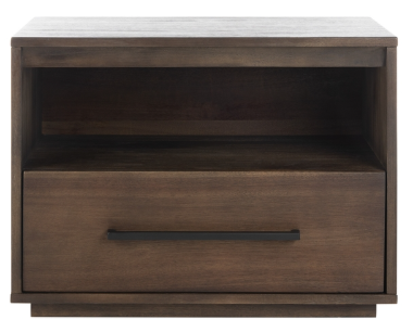 Poesy 1 Drawer Nightstand — Dark Chocolate — Nightstands