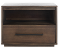 Poesy 1 Drawer Nightstand — Dark Chocolate — Nightstands