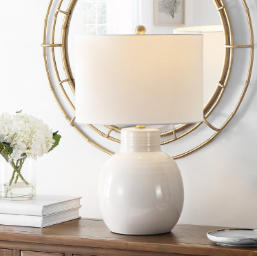 Syra Table Lamp — Ivory — Table Lamps