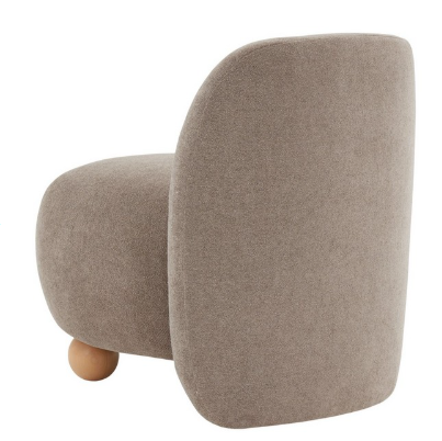 Kalia Bun Foot Accent Chair — Brown — Accent Chairs