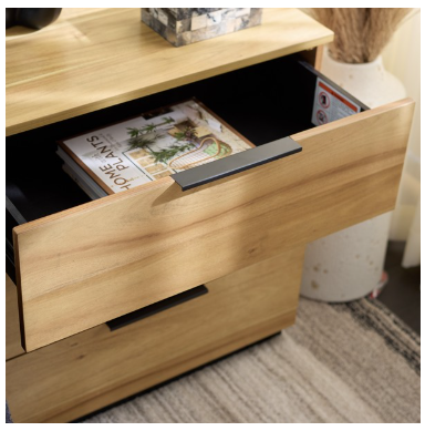 Brylin 3 Drawer Nightstand — Natural — Nightstands