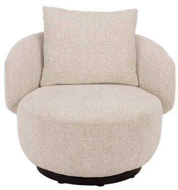 Hannalisa Swivel Chair — Taupe — Accent Chairs