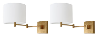 Lillian Wall Sconce — Gold (Set of 2) — Wall Sconces