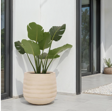 Marta Planter Pot — Beige — Planters